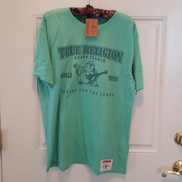 True Religion Other - True Religion Green World Tour T Shirt Lrg NWT